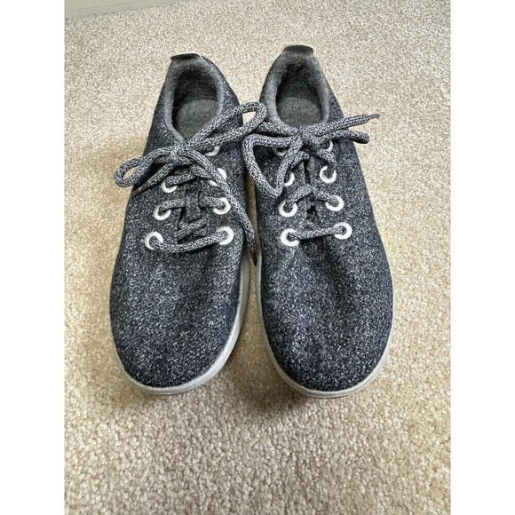 Allbirds Merino Wool Running Sneakers Heather Dark Natural Grey 7 - Picture 2 of 8